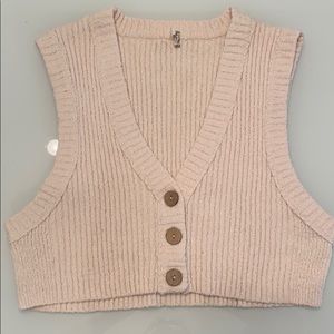 Cropped free people sweater